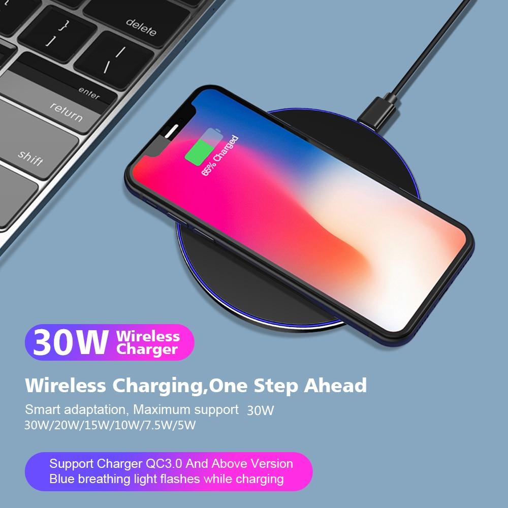 DragonCharge W9 — Base de Carga Inalámbrica 30W | Carga Rápida y Estilo Futurista