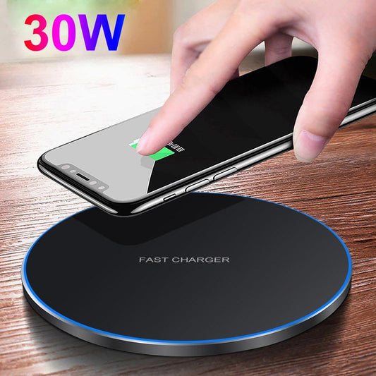 DragonCharge W9 — Base de Carga Inalámbrica 30W | Carga Rápida y Estilo Futurista