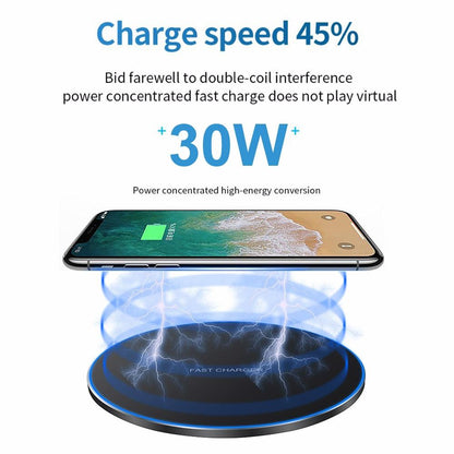 DragonCharge W9 — Base de Carga Inalámbrica 30W | Carga Rápida y Estilo Futurista
